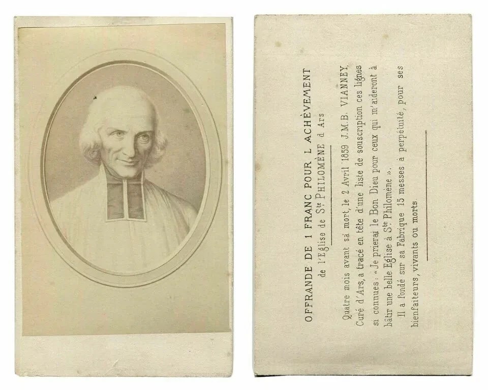 Jean-Marie Vianney, Curé d'Ars – French Priest CDV Photo 1870 - 4