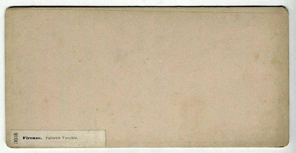 Vintage Stereoview Photograph Giacomo BROGI - Florence Uffizi Gallery c. 1870 - 8