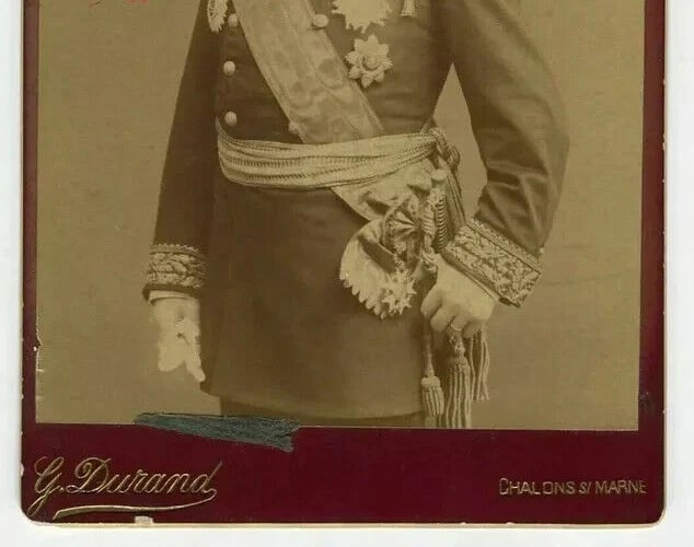 G. DURAND Military, Dedication - Photography Original Vintage Cabinet Card 1888 - 5