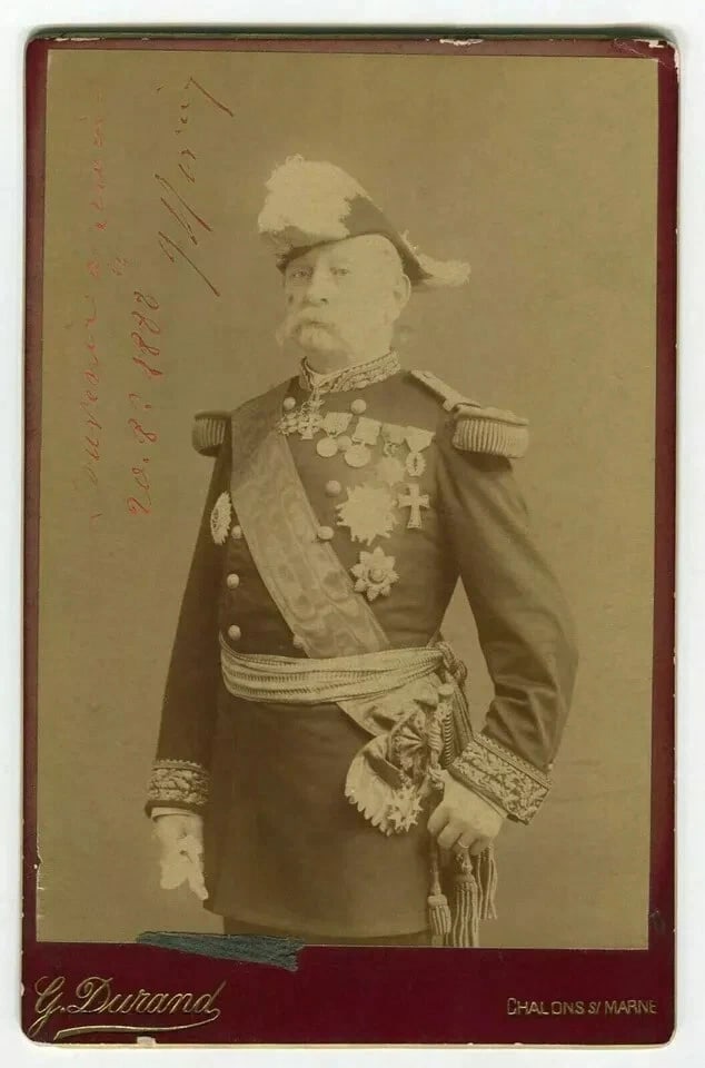 G. DURAND Military, Dedication - Photography Original Vintage Cabinet Card 1888 - 6