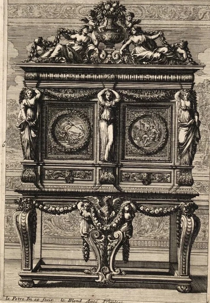 Jean Le Pautre (1618–1682) – Architecture Ornament Deco Antique Engraving: Title: Jean Le Pautre (1618–1682) – Architecture Ornament Deco Antique Engraving Description: Fine 17th-century engraving by Jean Le Pautre, master of architectural and ornamental design. 