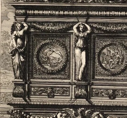 Jean Le Pautre (1618–1682) – Architecture Ornament Deco Antique Engraving - 3