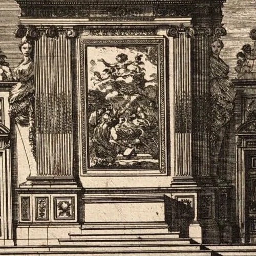 Vintage Etching Original Architecture Jean Baptiste LE BLOND (1679-1719) - 4