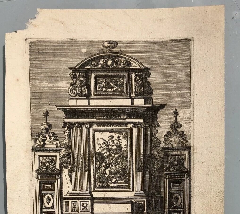 Vintage Etching Original Architecture Jean Baptiste LE BLOND (1679-1719) - 6