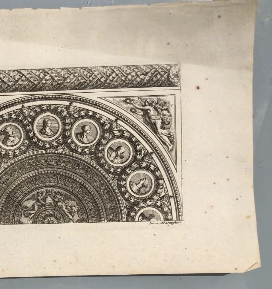 Vintage Etching Original Architecture, Sculpture Jean I MAROT (1619-1679) - 4