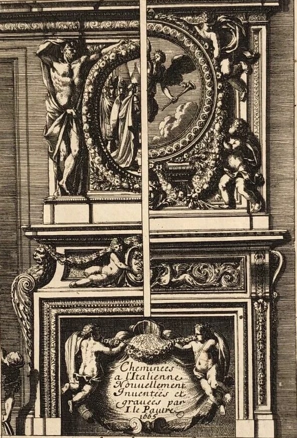 Jean LEPAUTRE 1618-1682 - Architecture - Vintage Etching Original x3 (1 of 9)