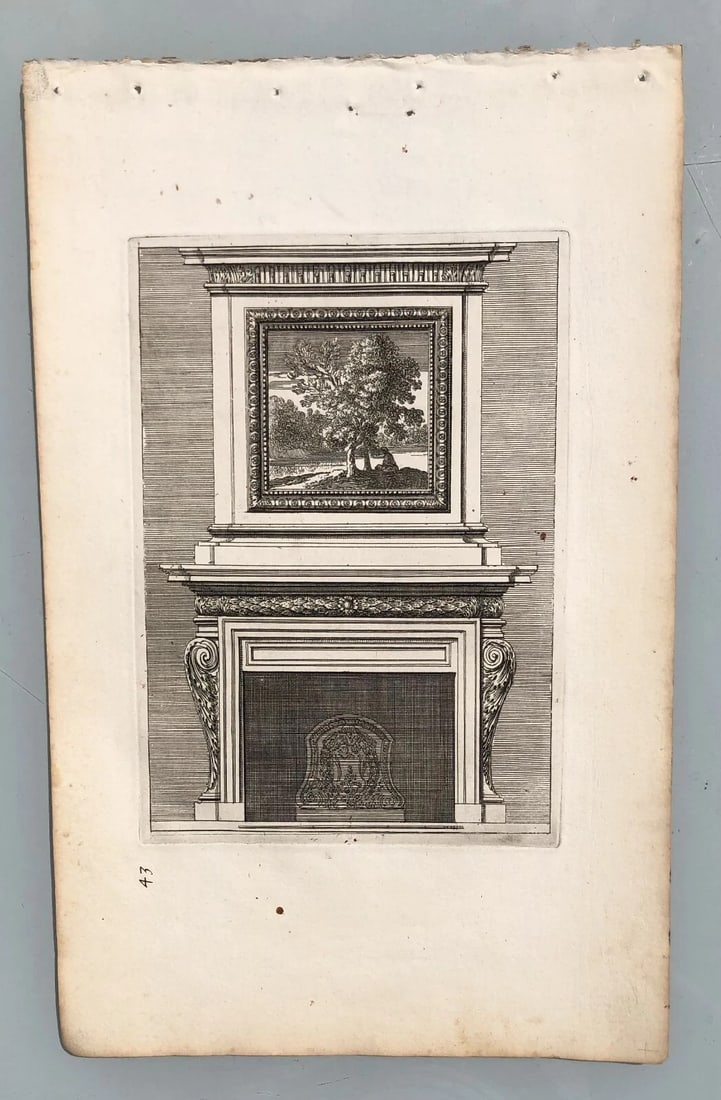 Jean LEPAUTRE 1618-1682 - Architecture - Vintage Etching Original x3 - 8