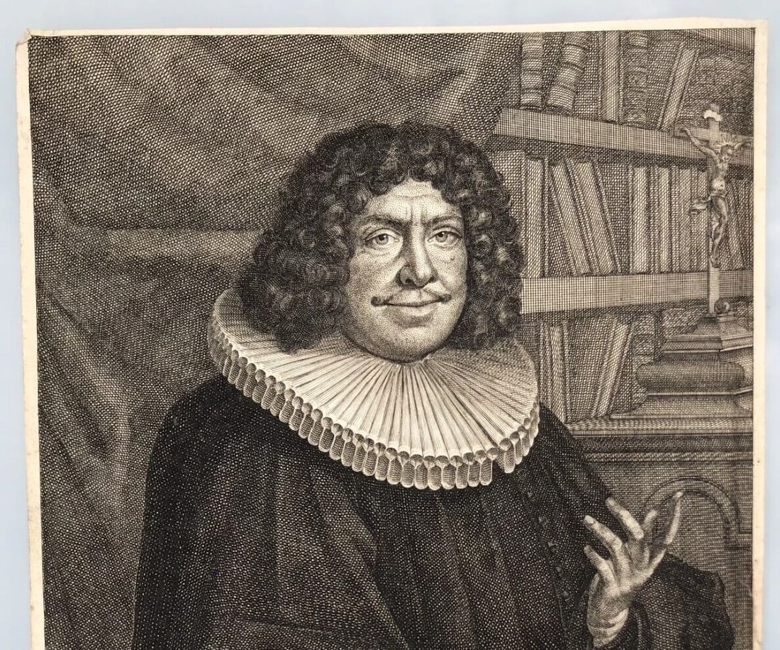 Antique Etching Original Religious, Portrait, Bohmer signed - 6