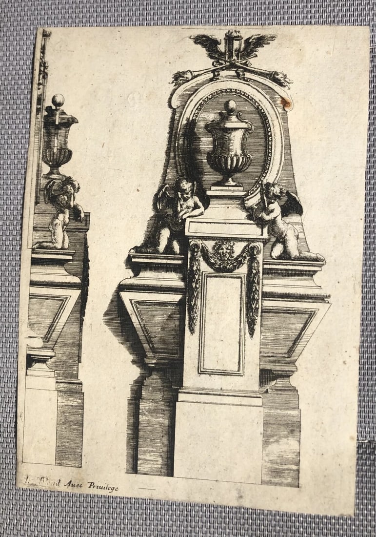 Jean Baptiste LE BLOND (1679-1719) - Etching Original Architecture - 2