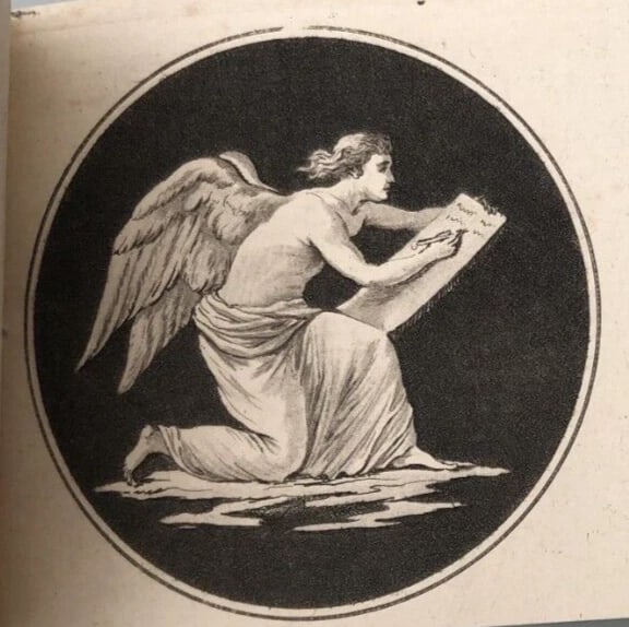Antique Etching Medallions, Allegoric, Mythology, Putti, Villeneuve 18th x3 - 7