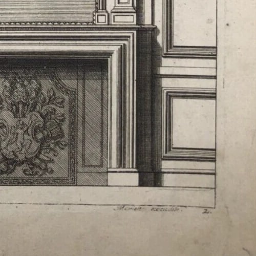 Antique Engraving – Jean Le Pautre (1618–1682) – Architectural Ornament - 8