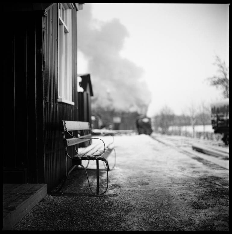Locomotive, Mid-Suffolk Light Railway, Suffolk - Silver Gelatin Photograph (1 of 3)