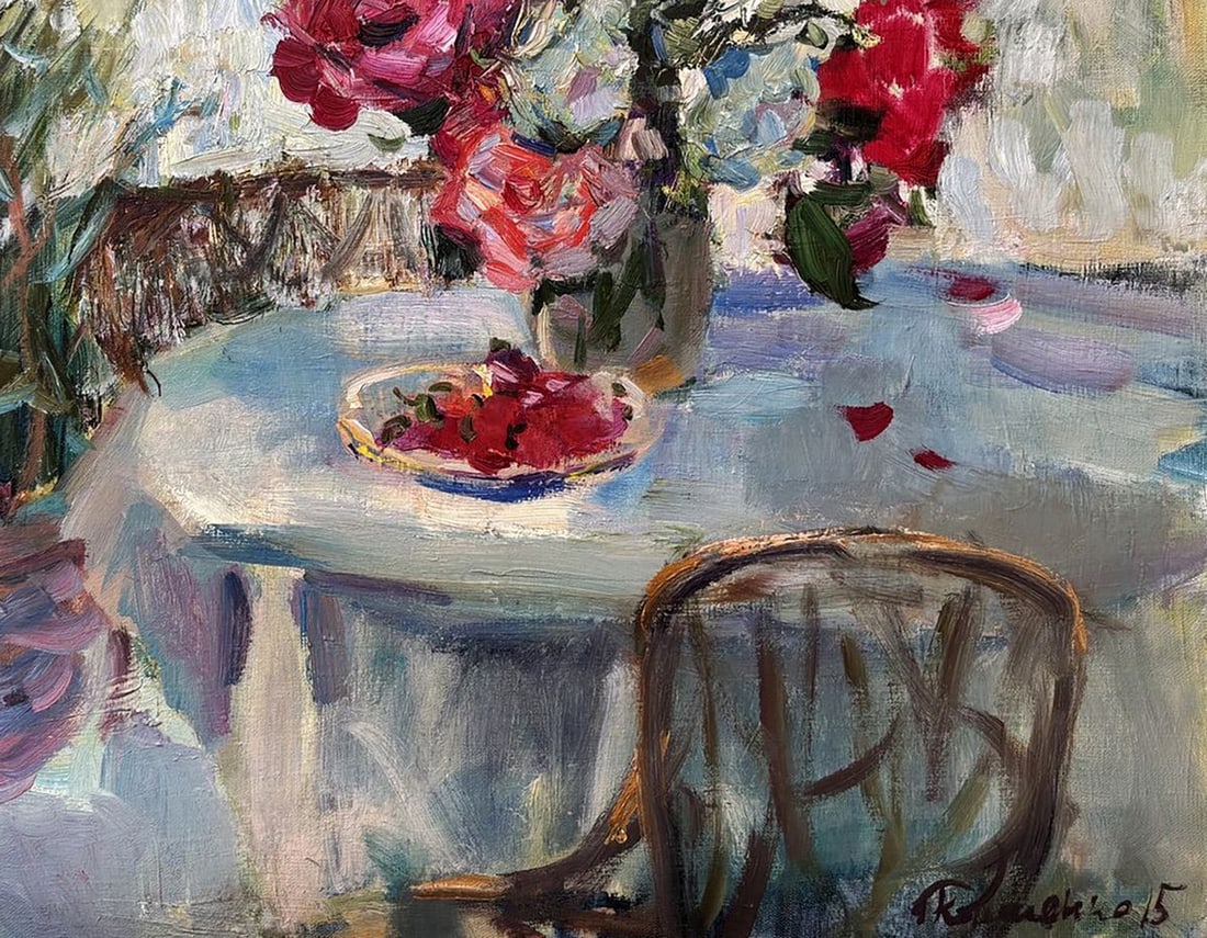 Oil painting Roses and Berries Ivan Kovalenko - 5
