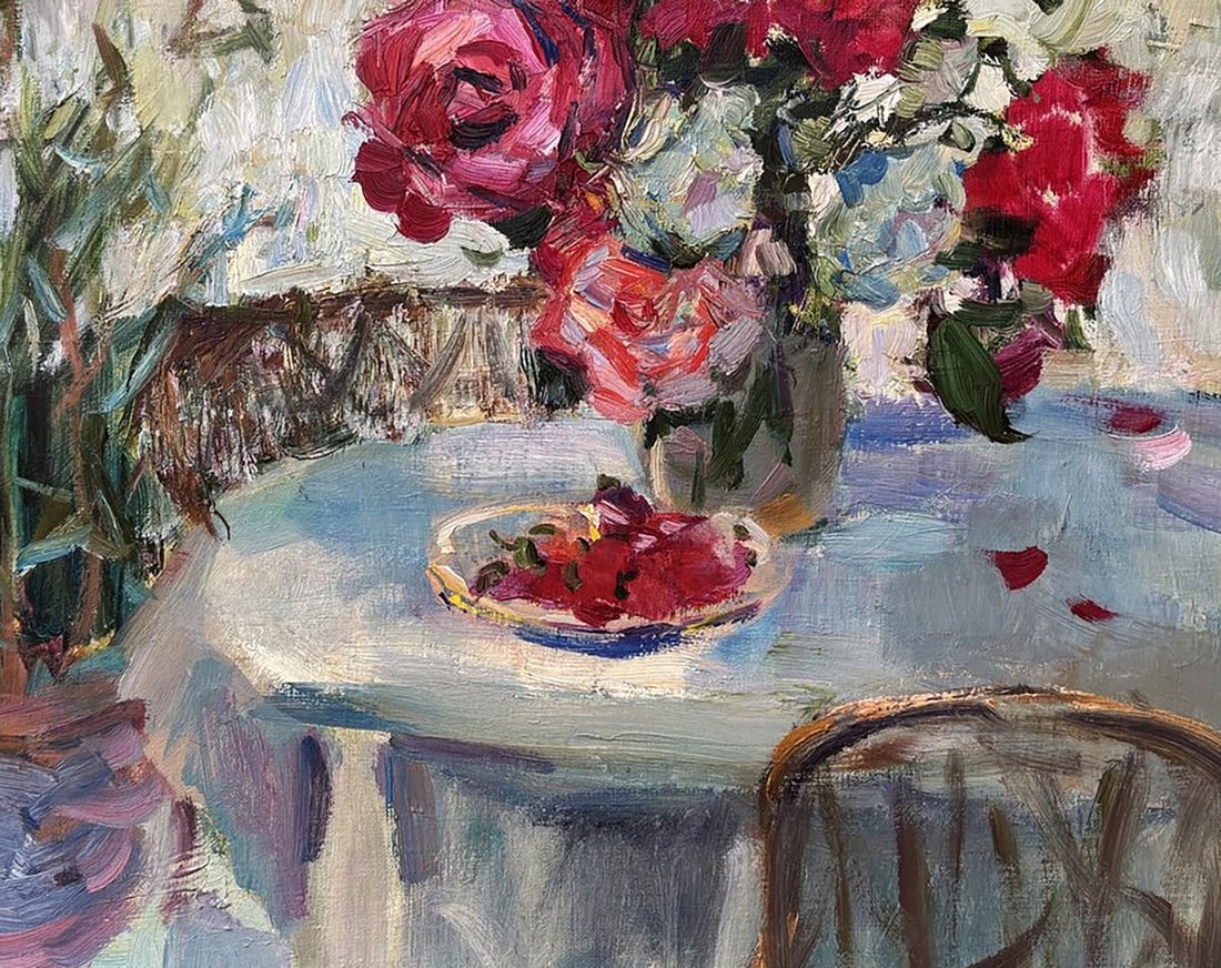 Oil painting Roses and Berries Ivan Kovalenko - 6