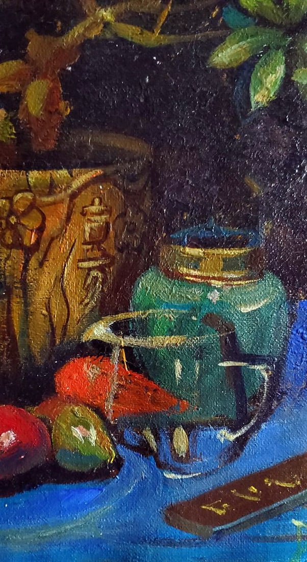 Acrylic painting Chinese still life Daniil Litvinov - 7