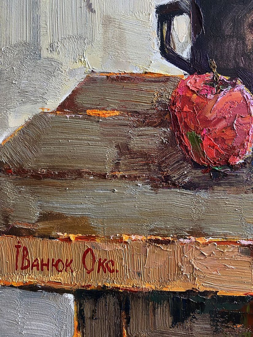 Oil painting Still life with apples Oksana Ivanyuk - 5