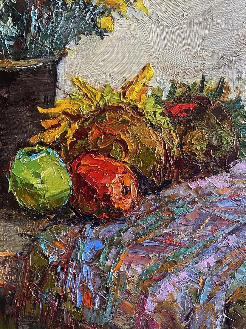 Oil painting Still life with apples Oksana Ivanyuk - 6