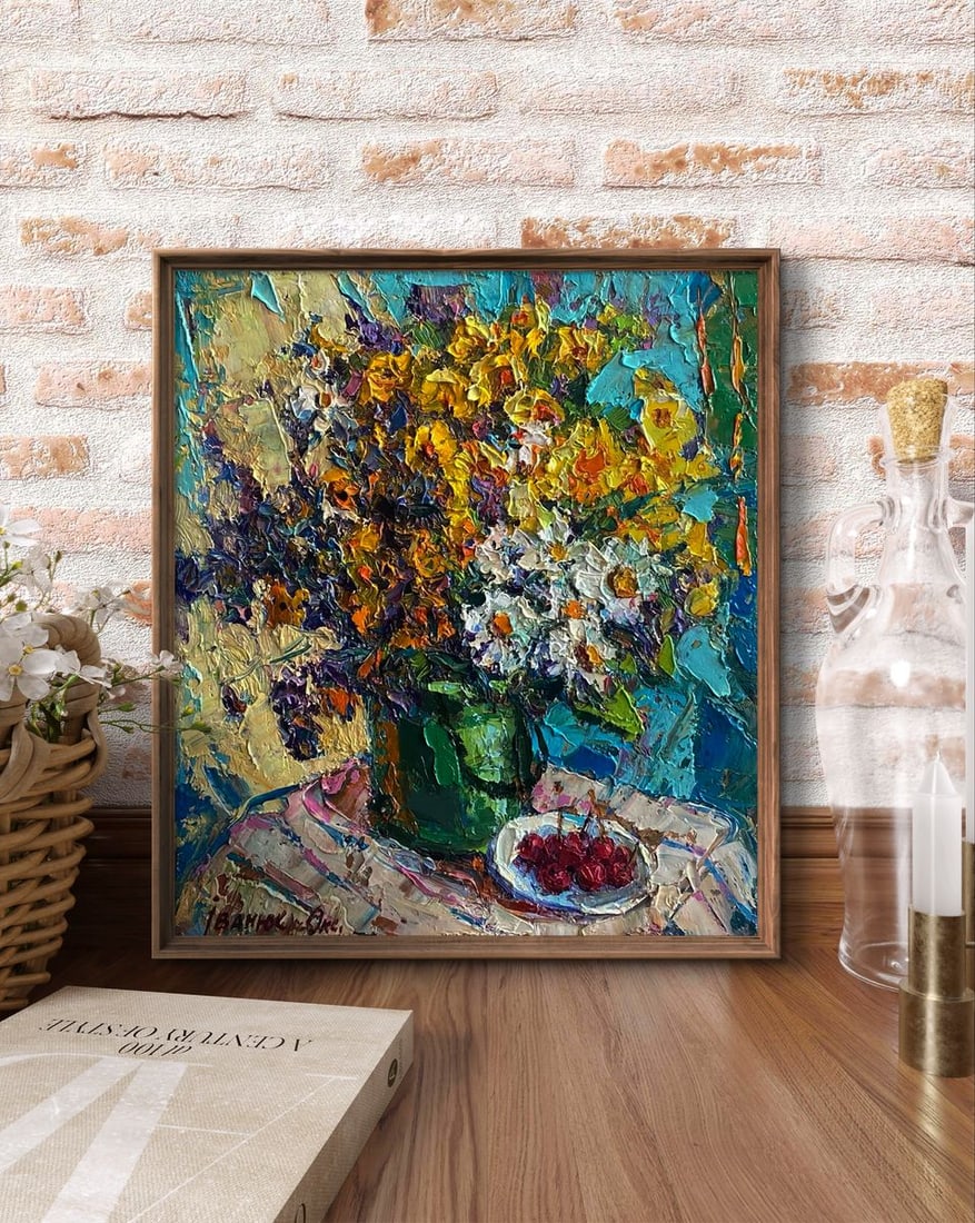 Oil painting Summer still life Oksana Ivanyuk - 3