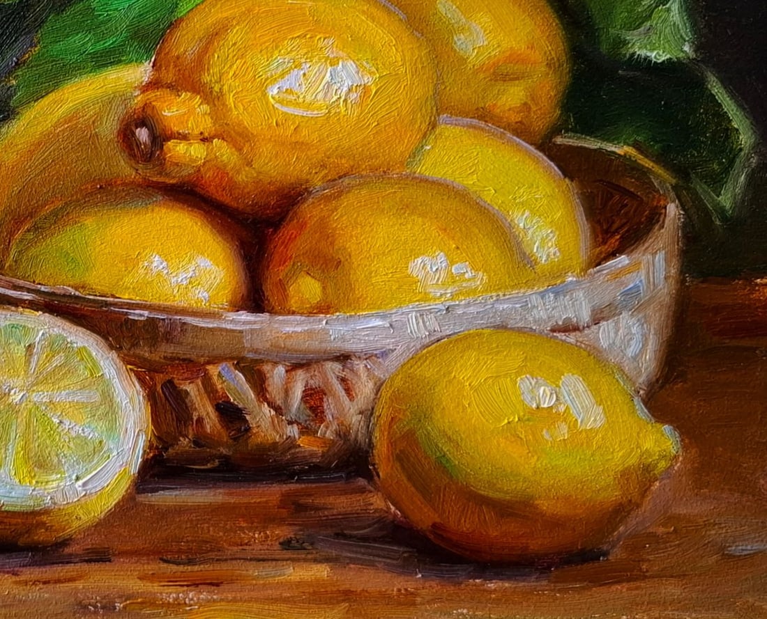 Oil painting Still life with lemons Pereta Vyacheslav - 5