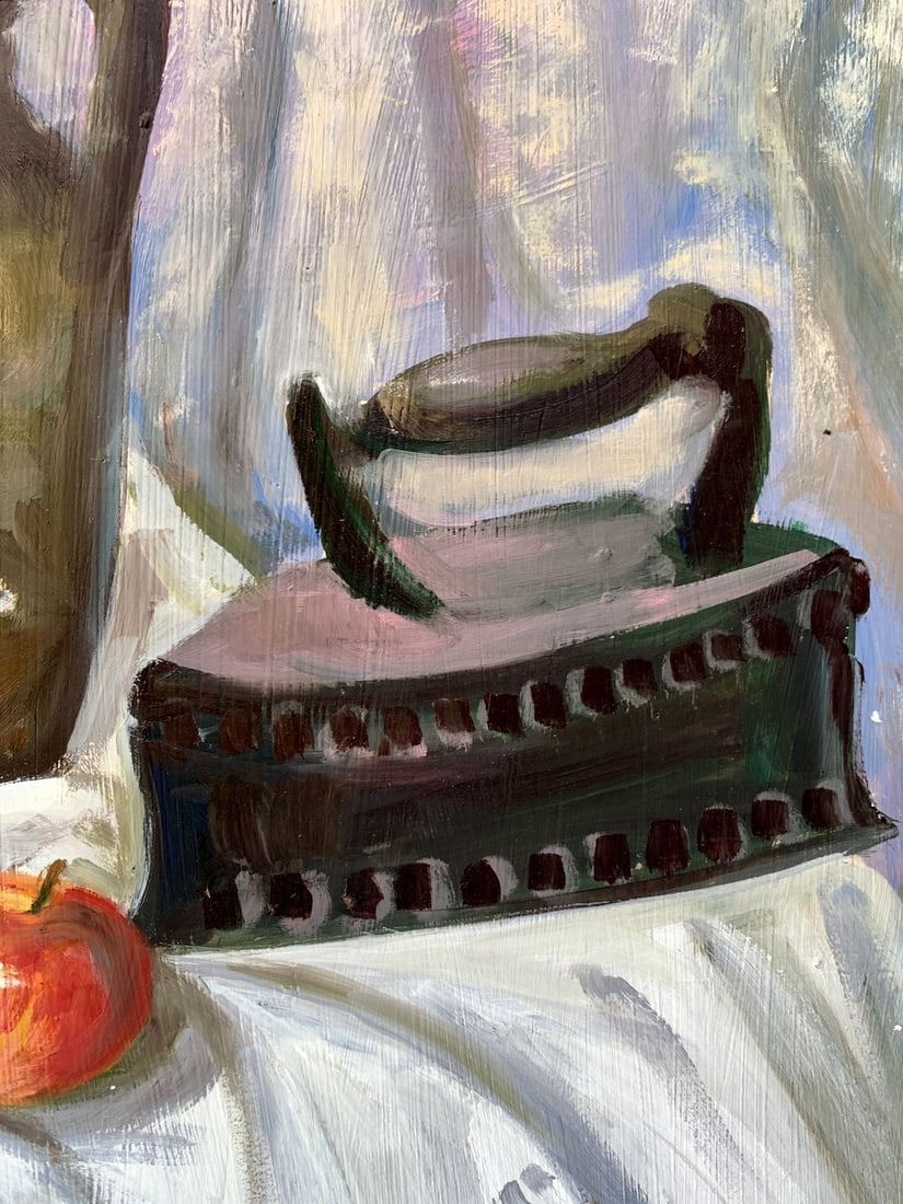 Oil painting Iron and apples Valentina Simashchuk - 9