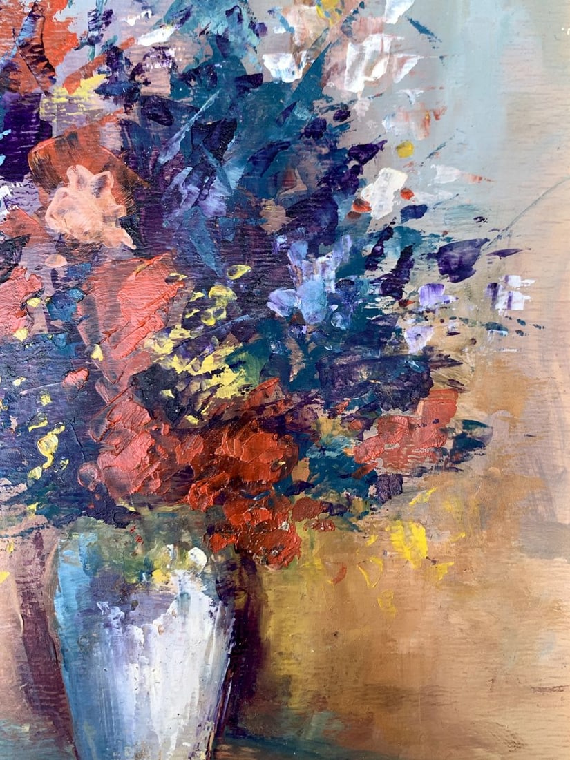 Oil painting Spring flowers Unknown artist - 11