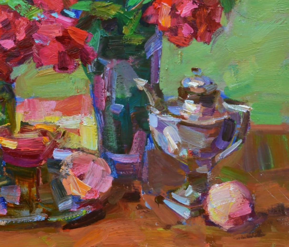 Oil painting Bouquets of roses Miacheslav Tepeta - 5