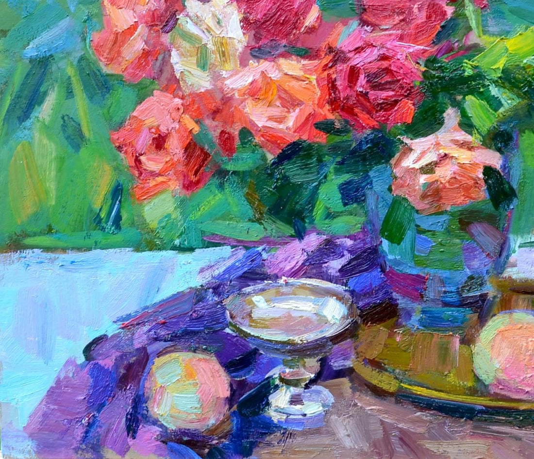 Oil painting Roses Miacheslav Tepeta - 4