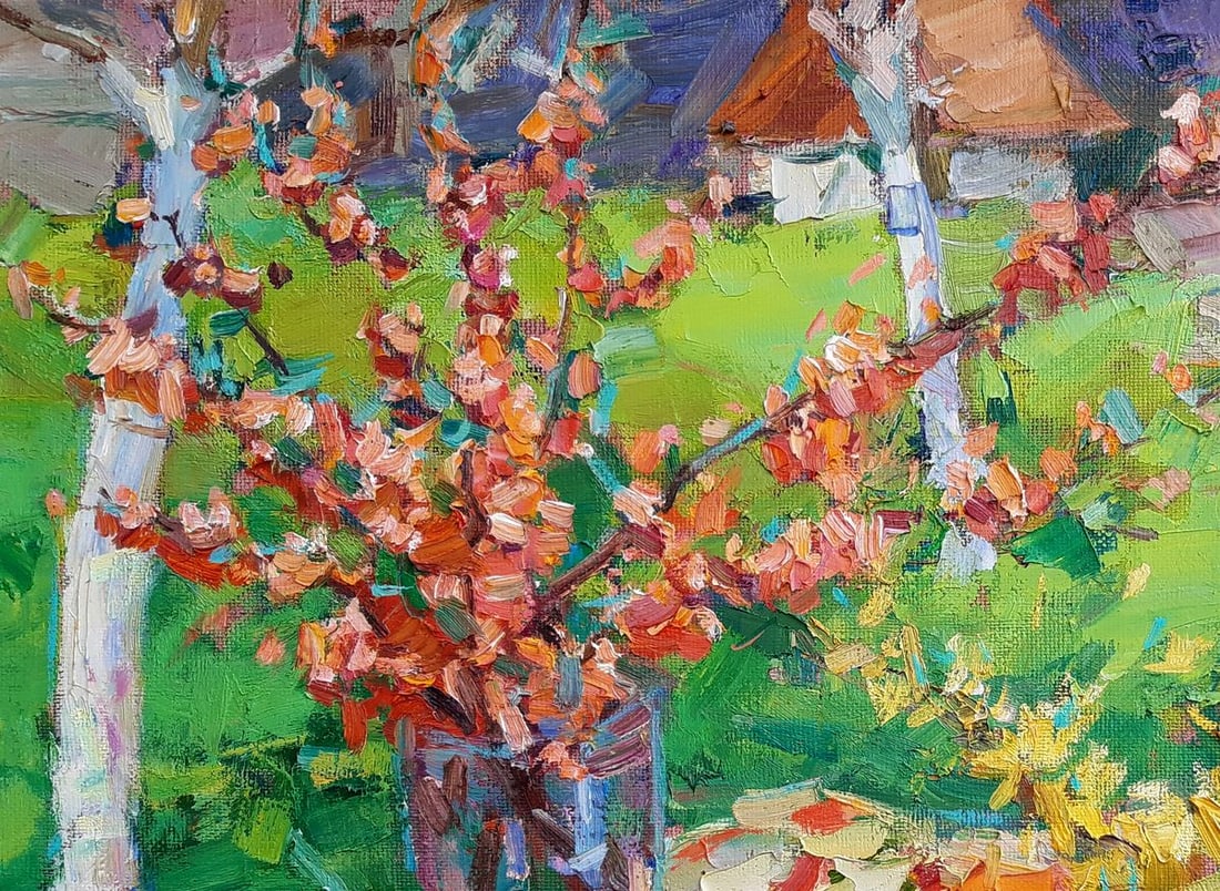 Oli painting Still life in the garden Tepeta Miacheslav - 2