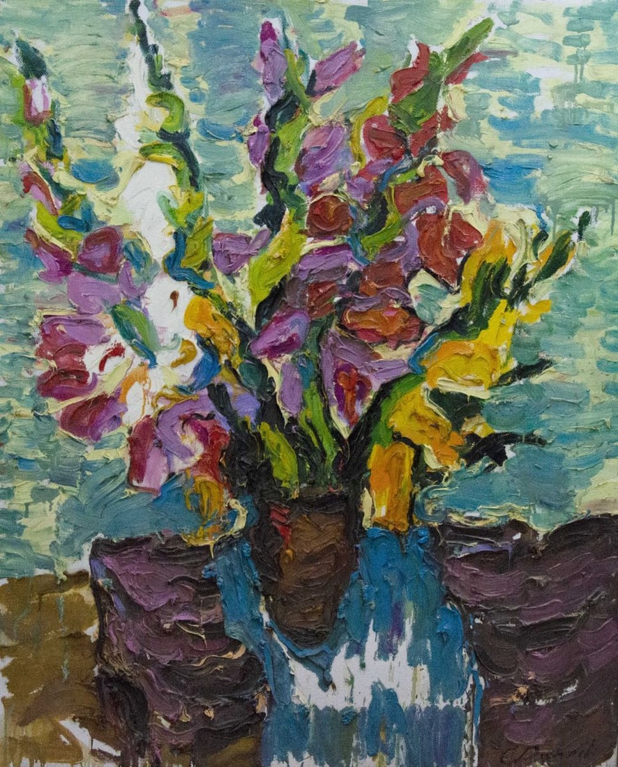 Oil painting Flowers Dupliy Sergey Alexandrovich: Vernd 8