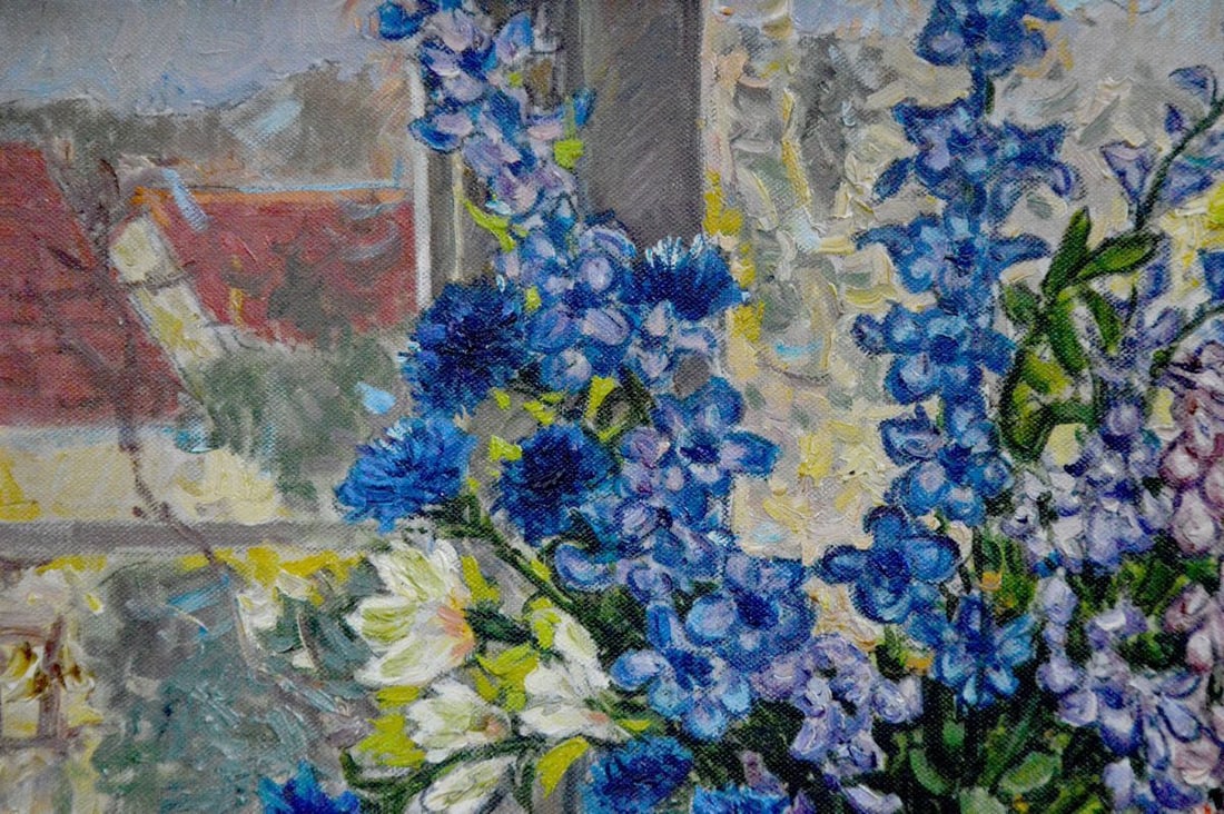 Oil painting Flowers by the window Alexander Stolyarenko - 4