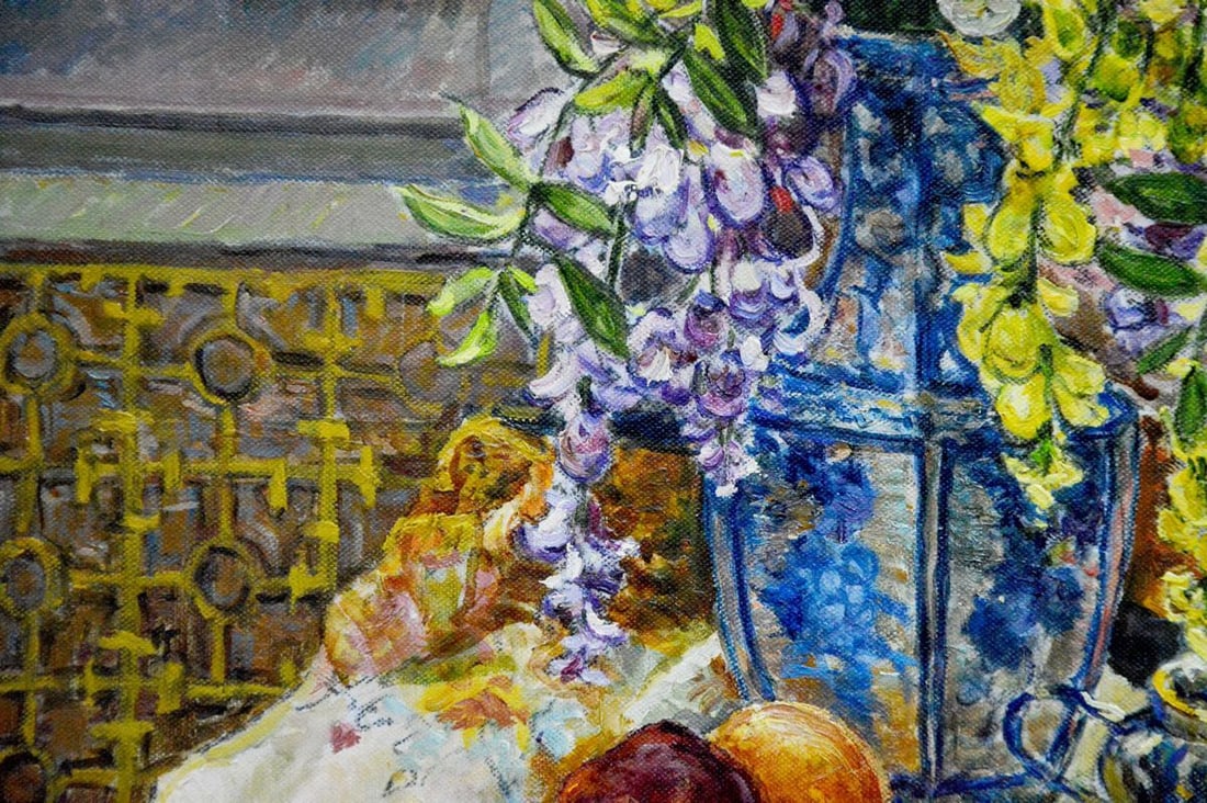 Oil painting Flowers by the window Alexander Stolyarenko - 9