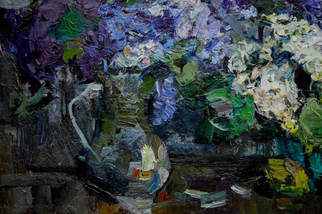 Oil painting Lilac bouquet Zakharov Fedor Zakharovich - 2