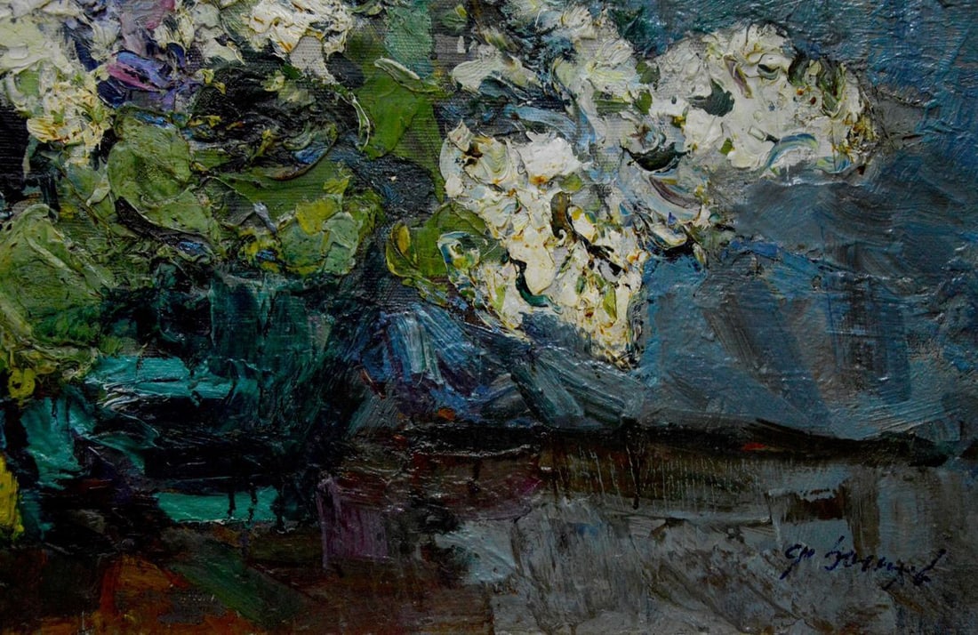 Oil painting Lilac bouquet Zakharov Fedor Zakharovich - 5