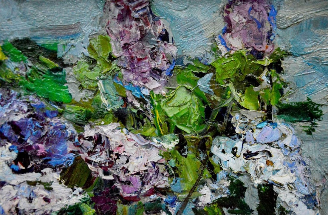 Oil painting Lilac bouquet Zakharov Fedor Zakharovich - 7