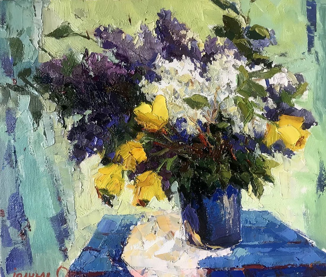 Oil painting Morning lilac Kalenyuk Oksana (1 of 4)