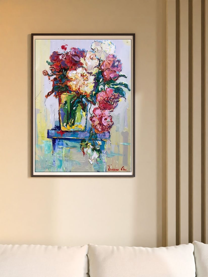 Oil painting Peonies Kalenyuk Oksana - 2