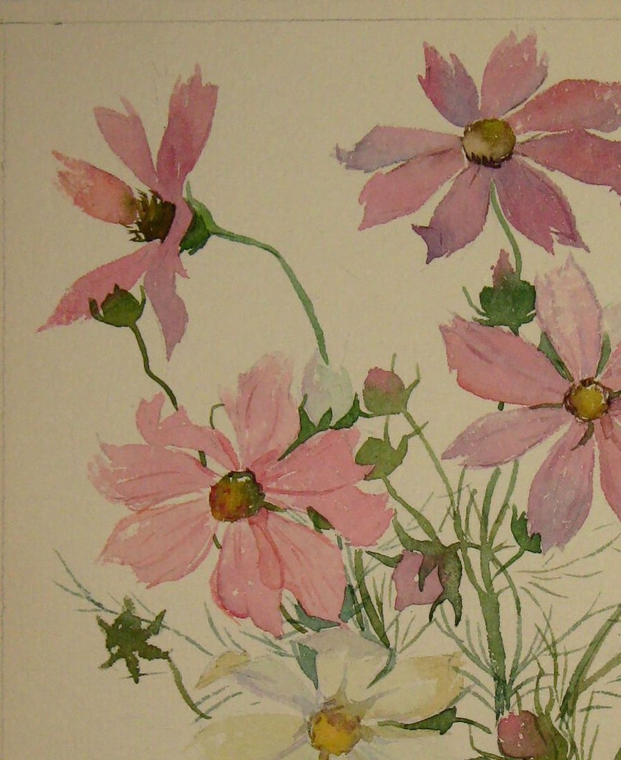 Watercolor painting Peonies Kalebets Valery - 2