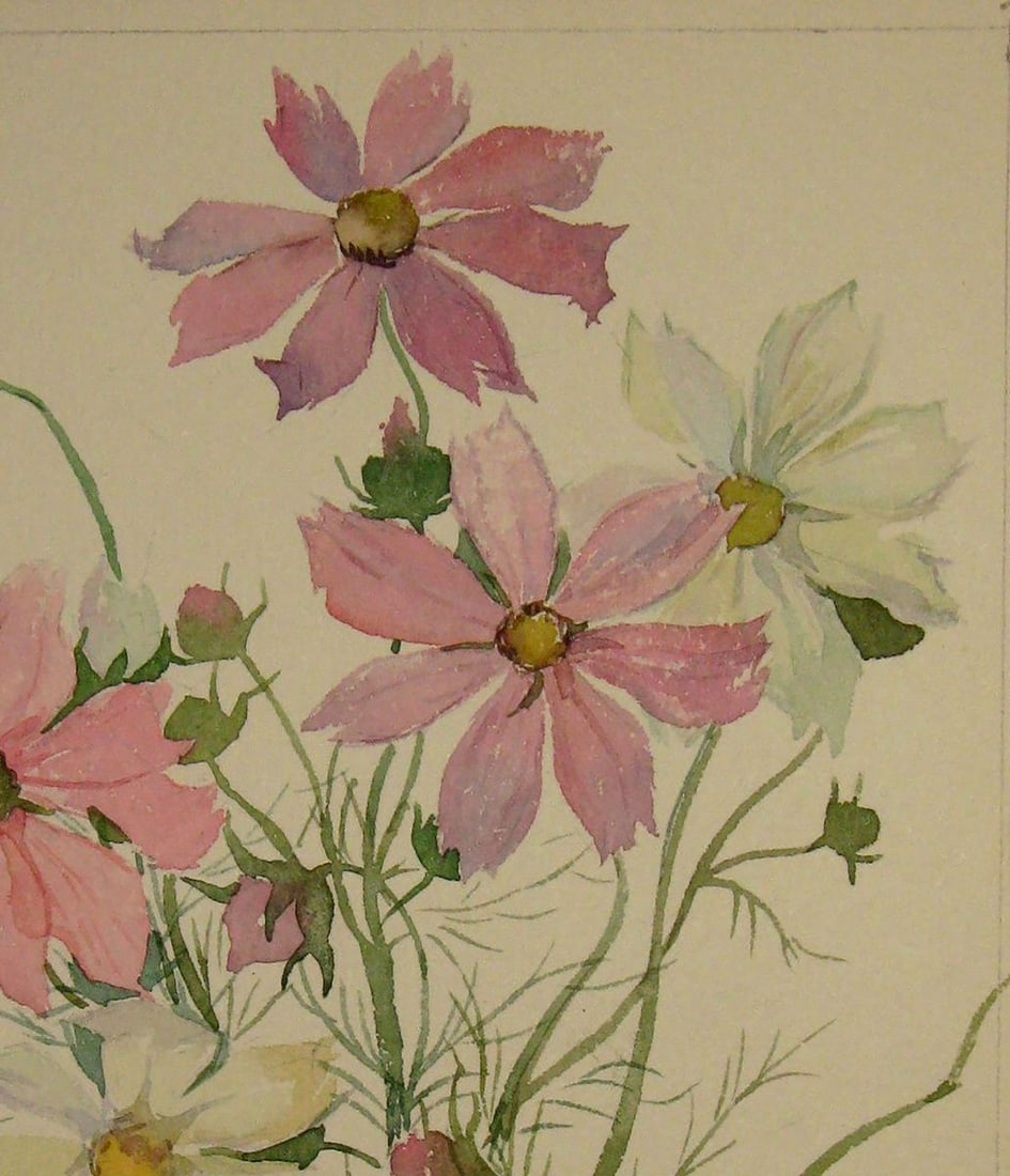 Watercolor painting Peonies Kalebets Valery - 3