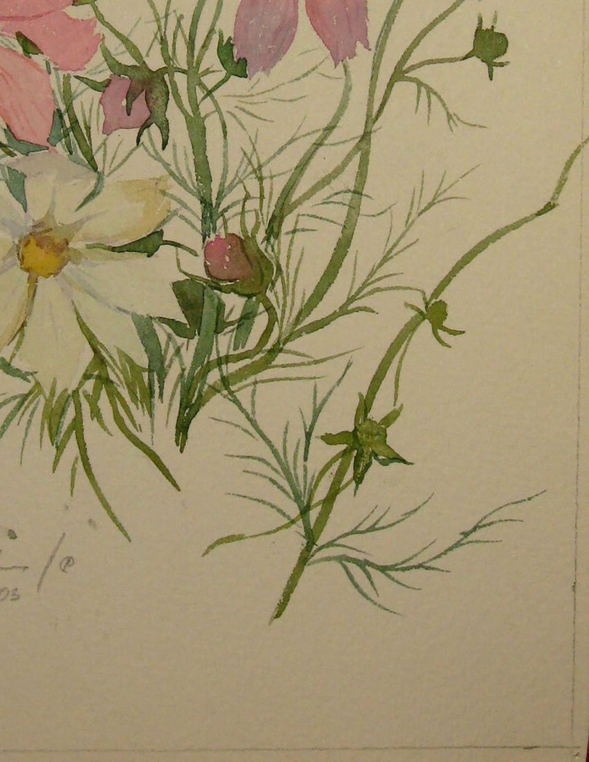 Watercolor painting Peonies Kalebets Valery - 5