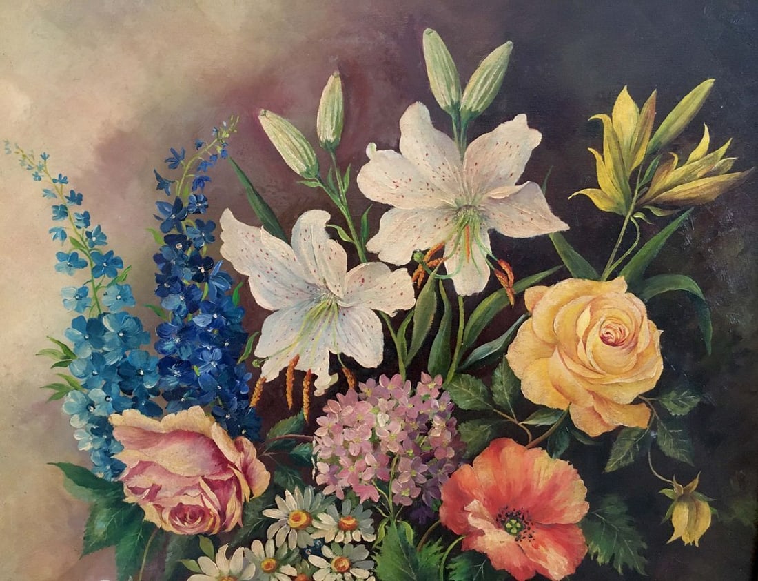 Oil painting Bouquet of flowers - 2