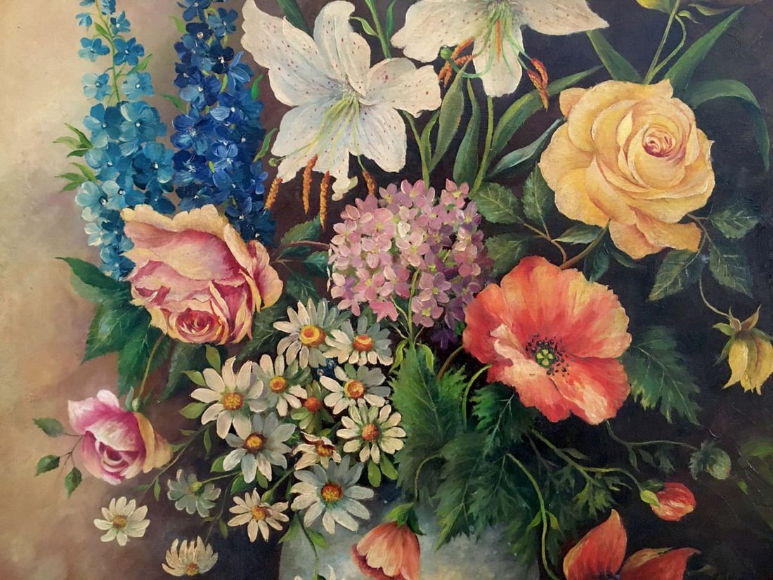 Oil painting Bouquet of flowers - 3