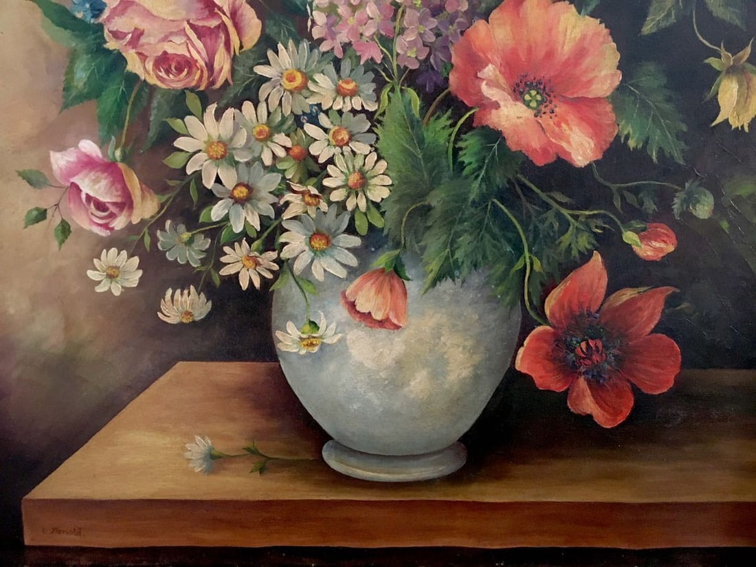 Oil painting Bouquet of flowers - 4