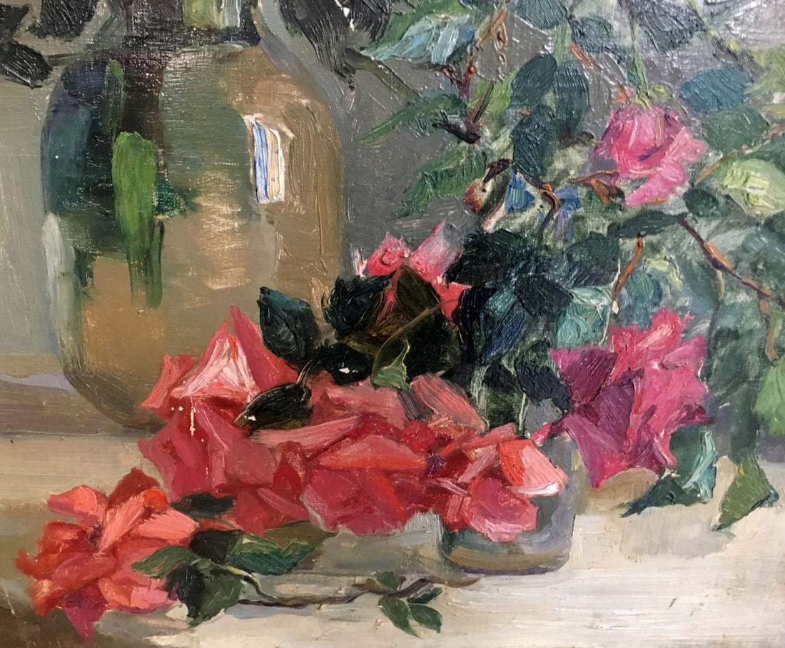 Oil painting Flowers Yakovlev B. N. - 3
