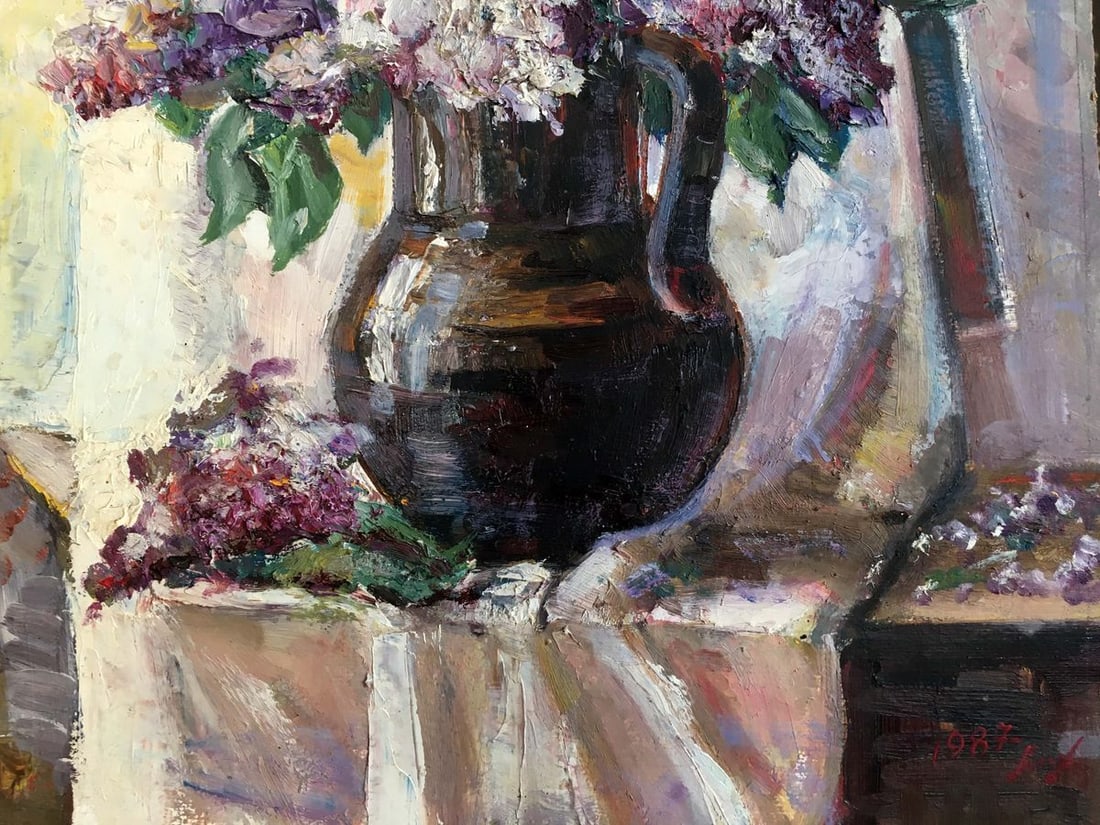 Oil painting Lilac - 5