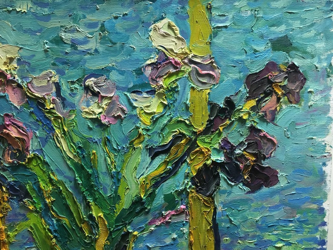 Oil painting Irises in the sun Dupliy Sergey Alexandrovich - 2