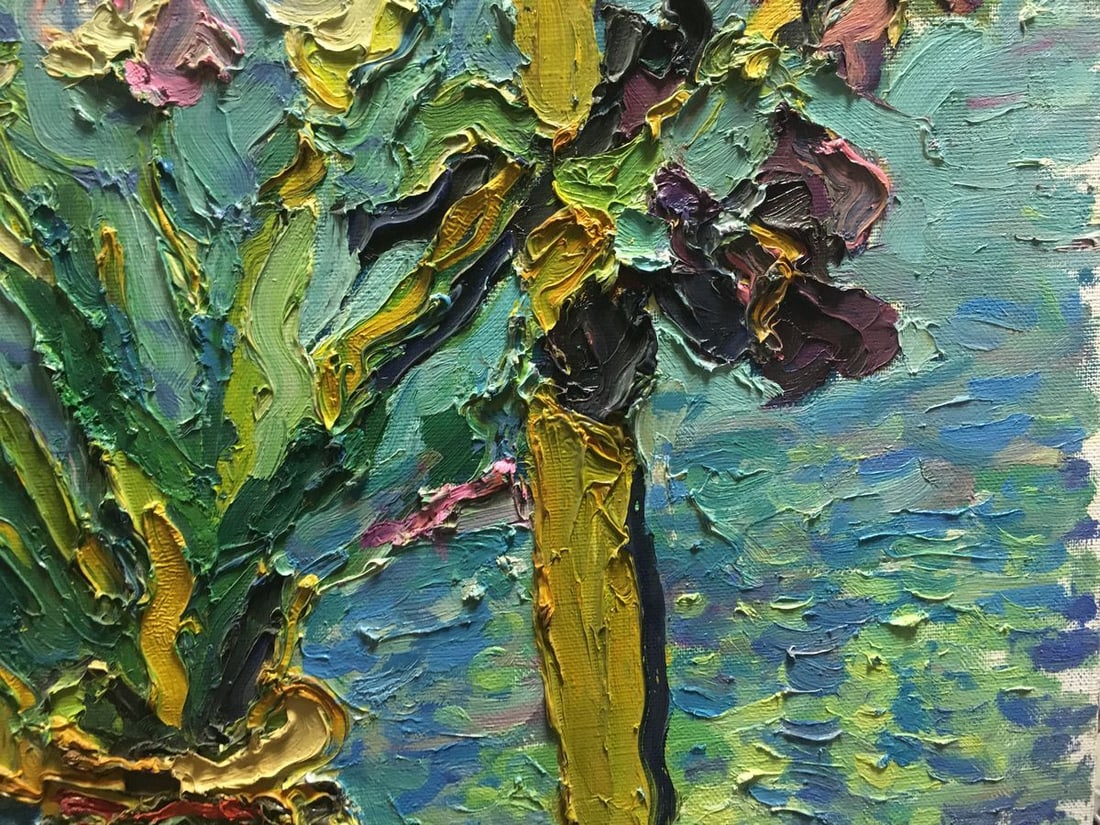 Oil painting Irises in the sun Dupliy Sergey Alexandrovich - 4