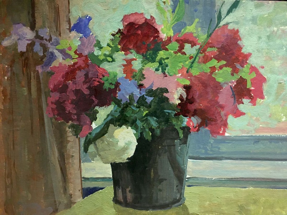 Oil painting Flowers Korostelev Vladimir Alexandrovich - 6