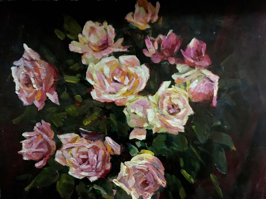 Oil painting Roses on the table Bakaev Sergey Ivanovich - 2
