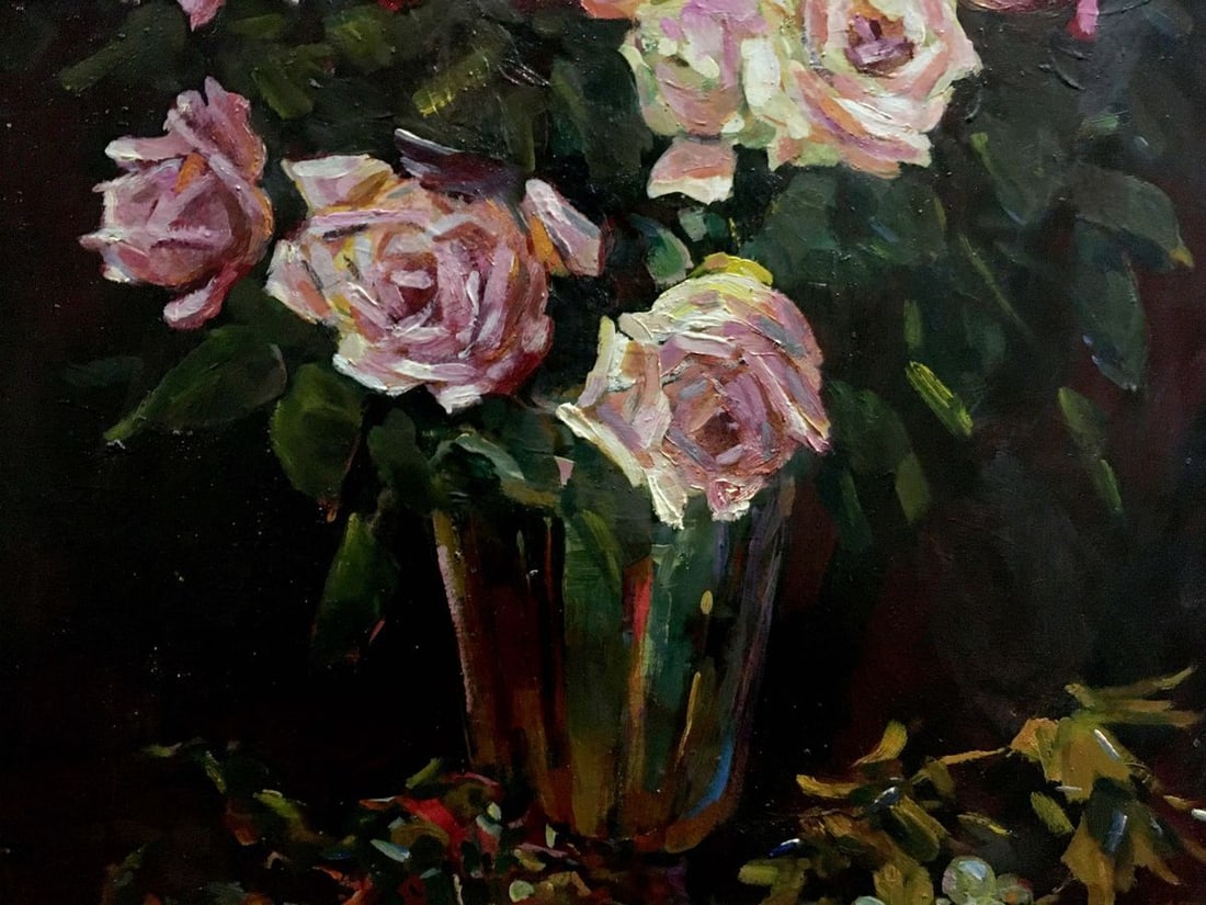 Oil painting Roses on the table Bakaev Sergey Ivanovich - 3