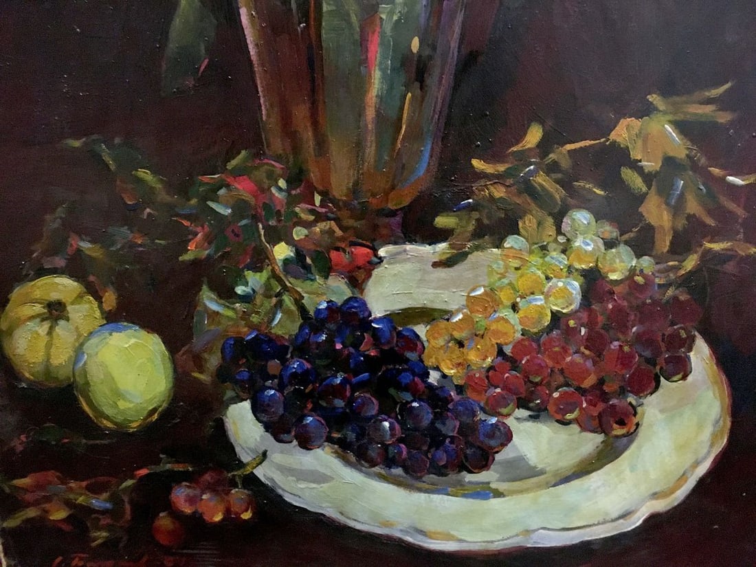 Oil painting Roses on the table Bakaev Sergey Ivanovich - 4